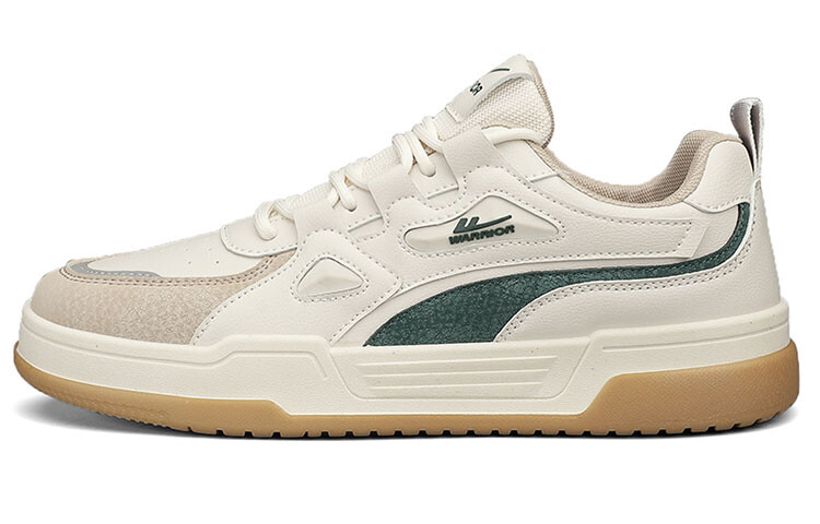 

Кроссовки WARRIOR Skateboarding Shoes Men Low-top Beige/Green, зеленый