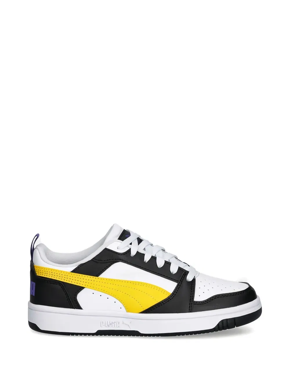 Кроссовки с перфорированным логотипом Puma Kids, белый — фото 2