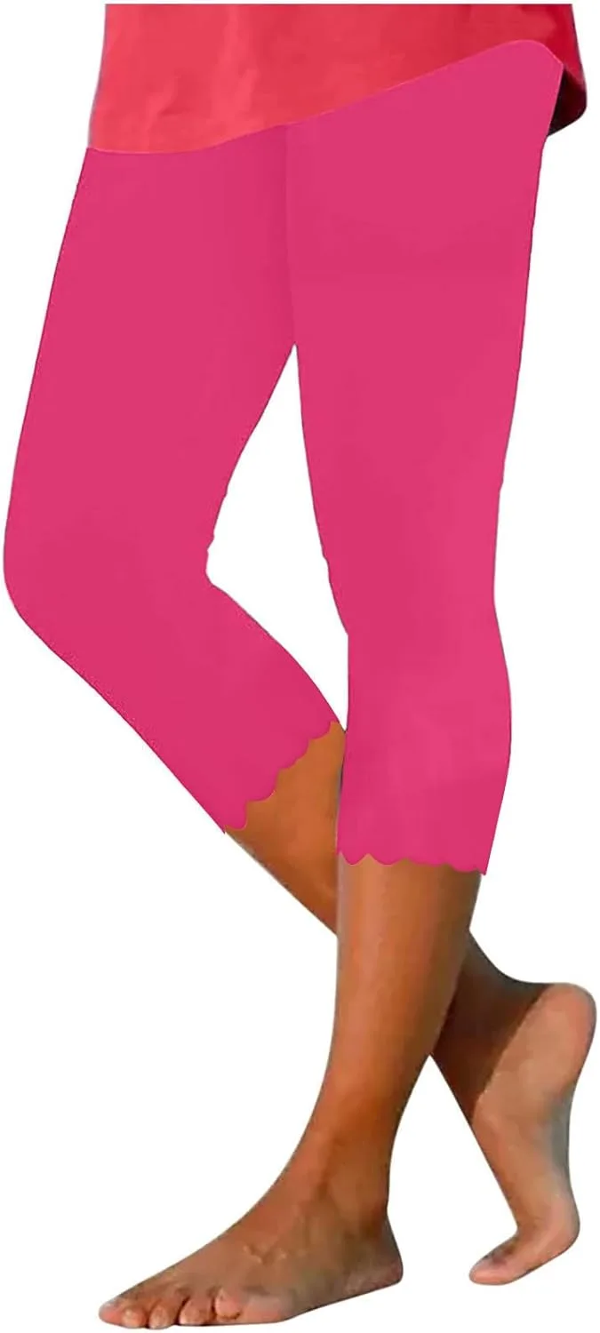 

Женские капри-штаны Stretch с эластичным поясом для йоги и тренировок LMSXCT