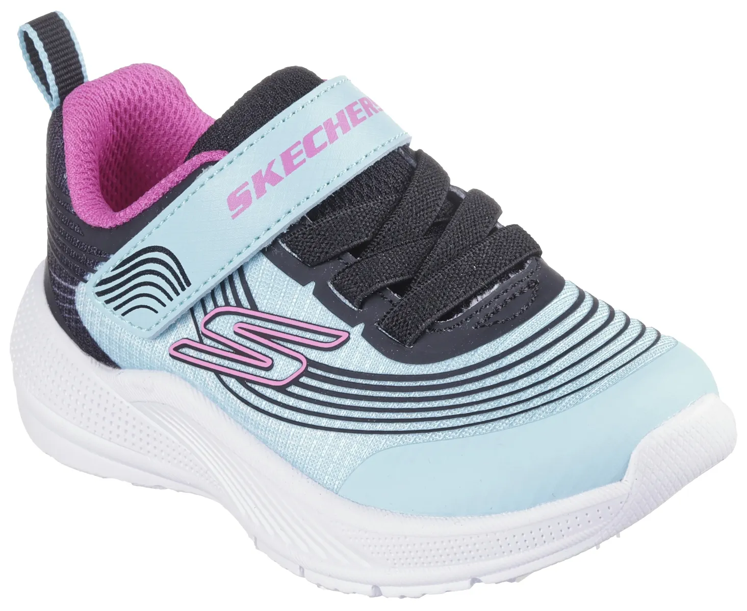 

Детские кроссовки Skechers "MICROSPEC ADVANCE", детская обувь, обувь на липучке, детская обувь на резинке Skechers Kids, голубой
