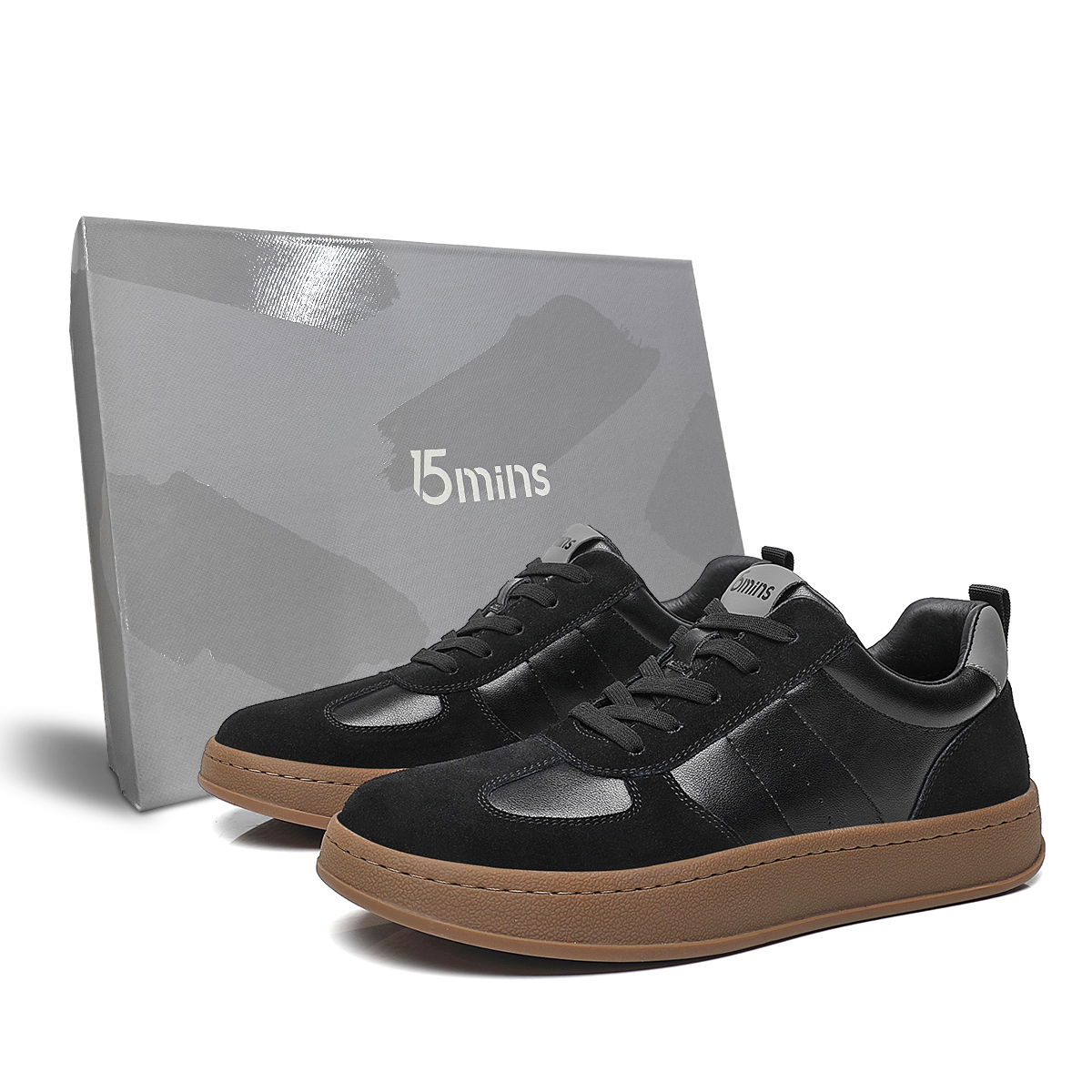 

Кроссовки мужские Lifestyle Shoes Men Low-Top Black 15 Mins