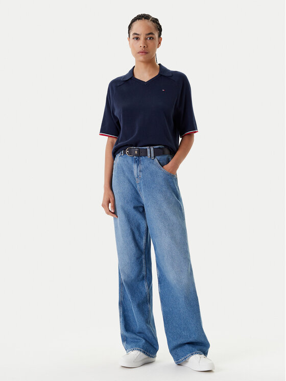 Рубашка поло стандартный крой WW0WW45694 Tommy Hilfiger, экрю — фото 2