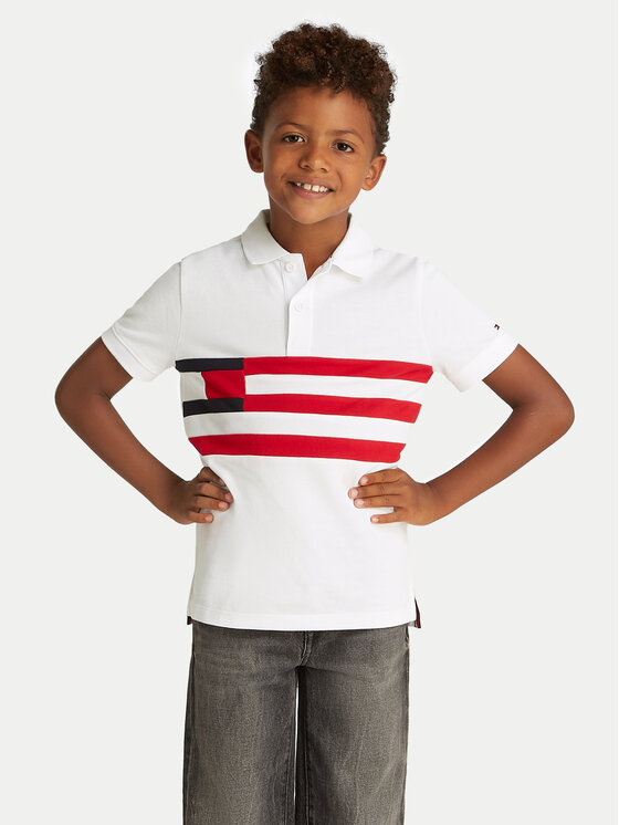

Рубашка поло стандартный крой KB0KB09528 S Tommy Hilfiger, белый