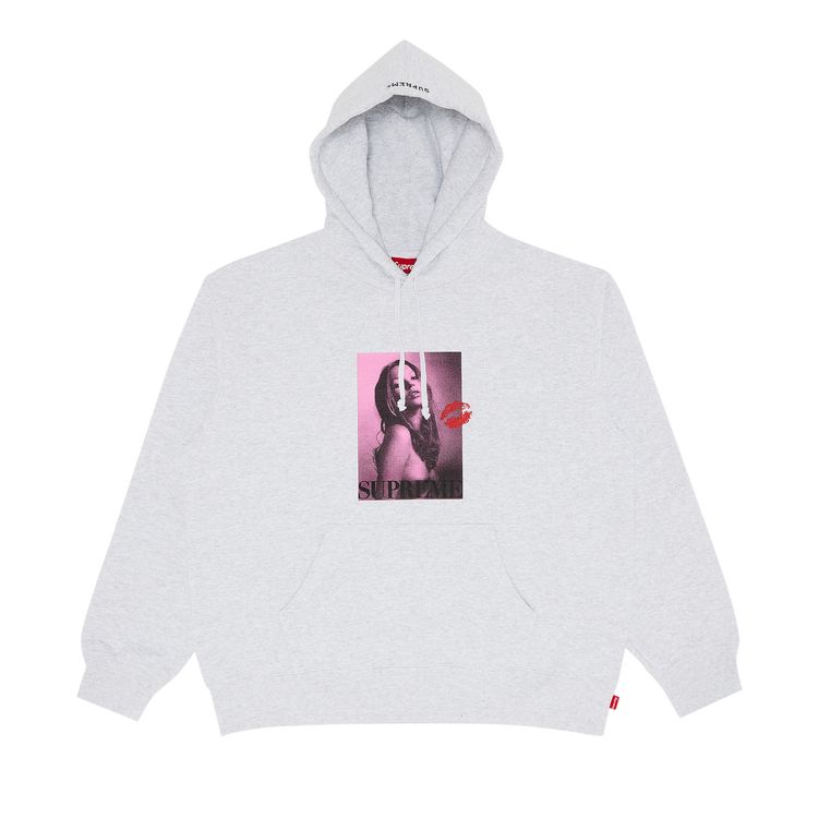 

Толстовка Supreme Kate Moss Hooded Sweatshirt Ash Grey, серый