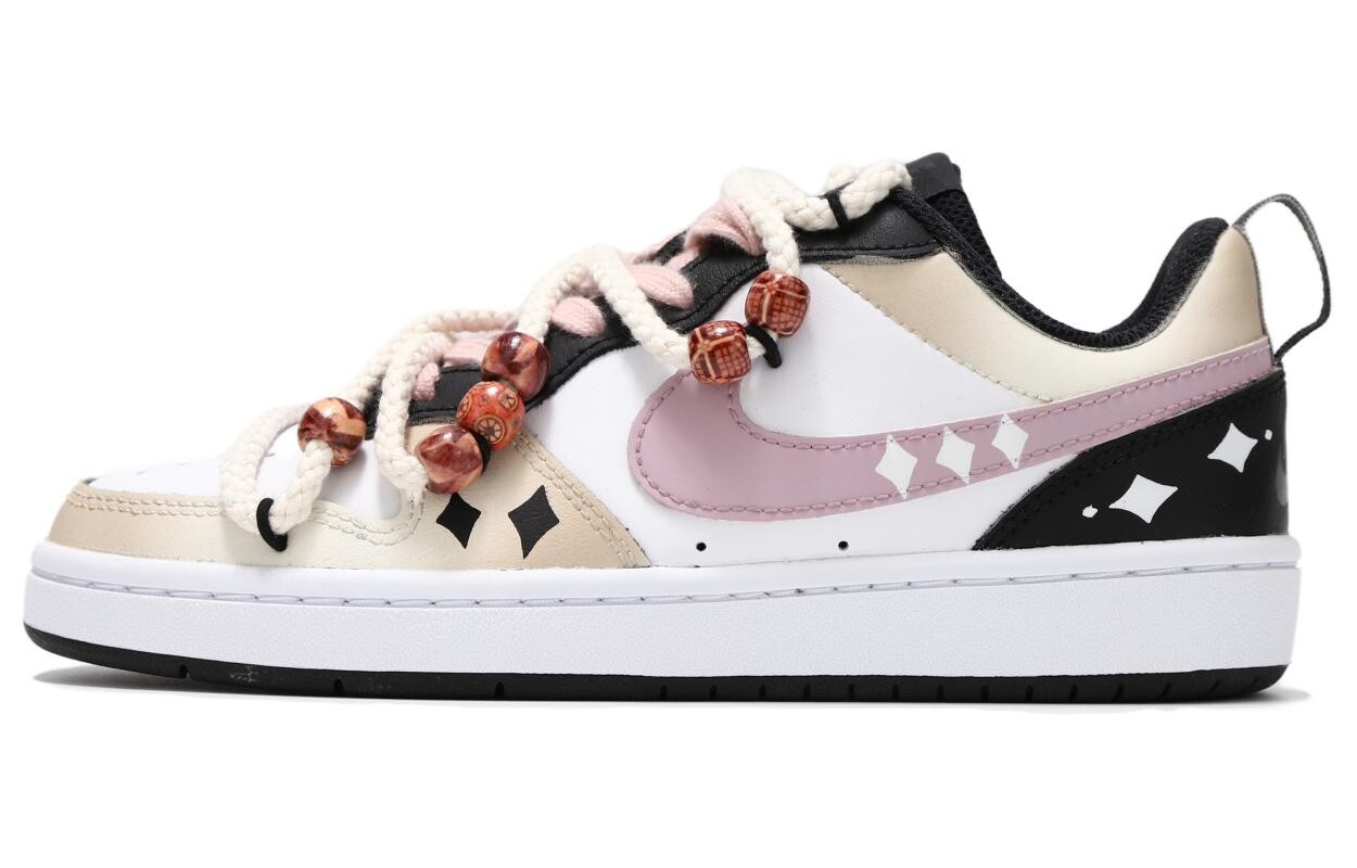 

Кроссовки Nike Court Borough Skateboarding Shoes Women's Low-top Pink/white/brown, белый