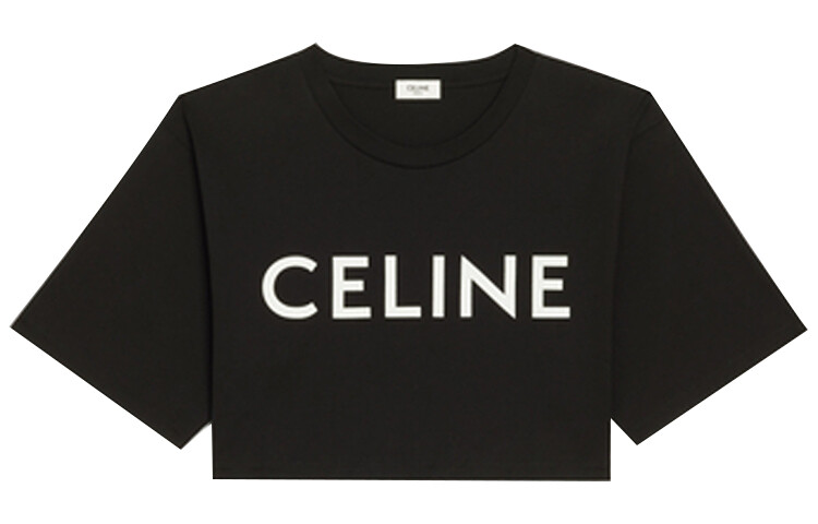 

Укороченный топ женский черный Celine