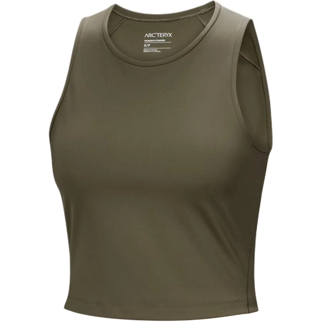 Футболка-майка женская с круглым вырезом Arcteryx, Vintage Green/Dusty Green/Tatsu/Forage