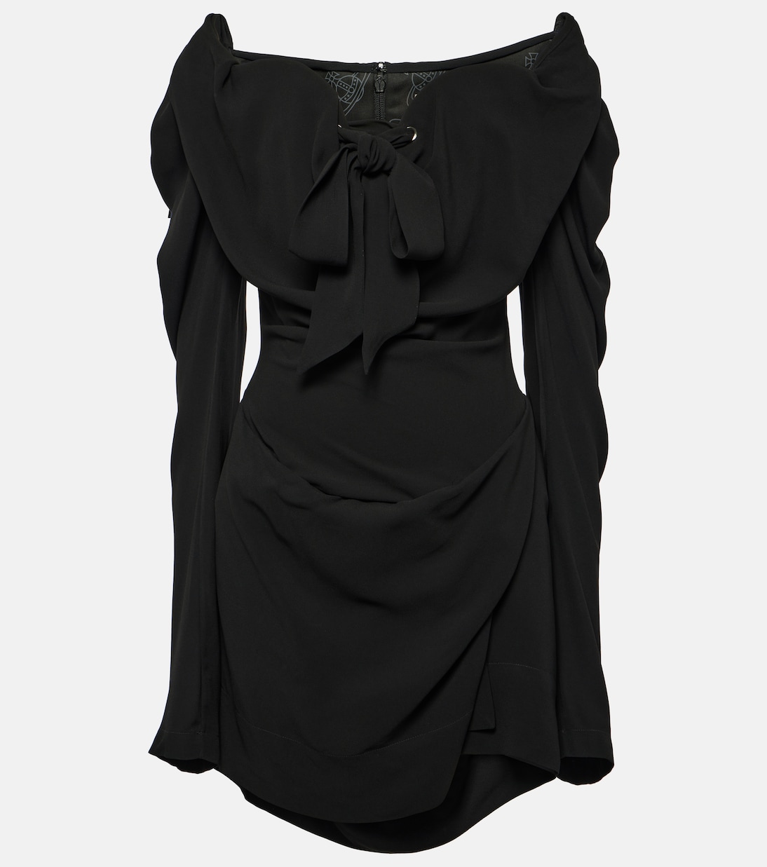 

Мини-платье с драпировкой и бантом Vivienne Westwood, черный