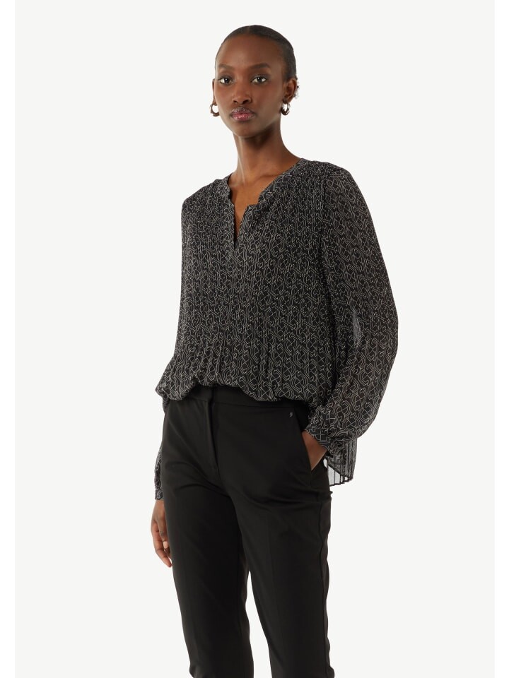 

Блуза comma Bluse langarm, черный