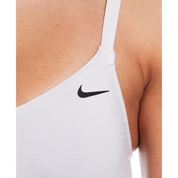 Женский топ-бикини с V-образным вырезом и цветными блоками Nike — фото 4