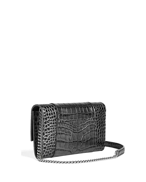 Кошелек в форме песочных часов на цепочке Balenciaga, серый — фото 2