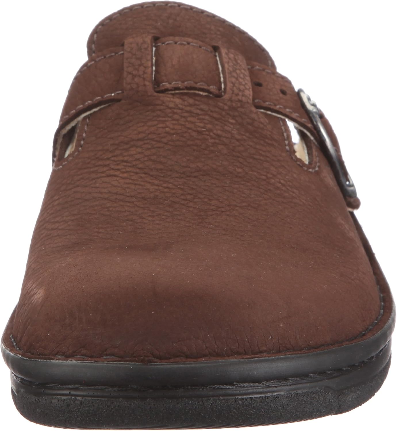 Сабо Birkenstock Boston 260211 для взрослых унисекс из велюра Berkemann, Braun Mokka 437 — фото 2