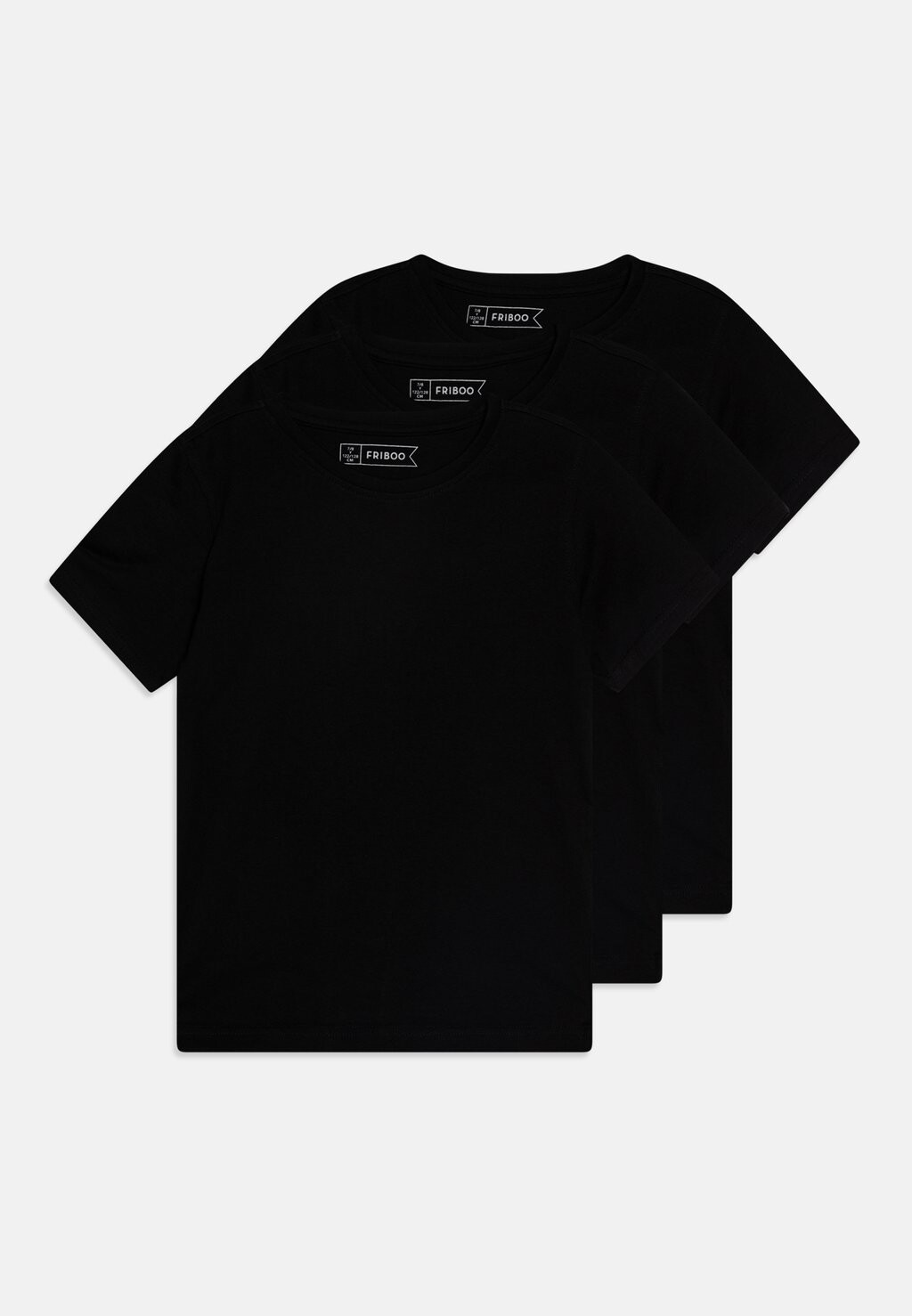 Базовая футболка Unisex 3 Pack Friboo, черная — фото 2