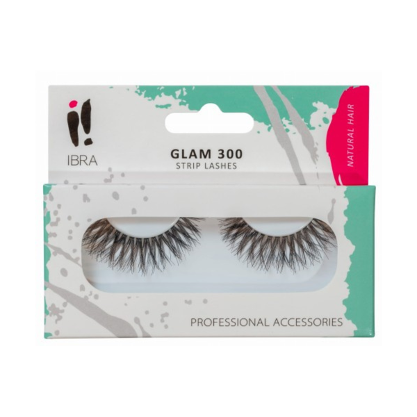 

Накладные ресницы Glam 300, 1 упаковка. Ibra Makeup