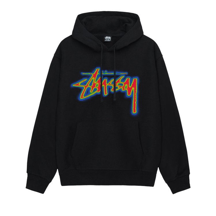 

Худи Stussy Thermal Stock Hoodie, черный