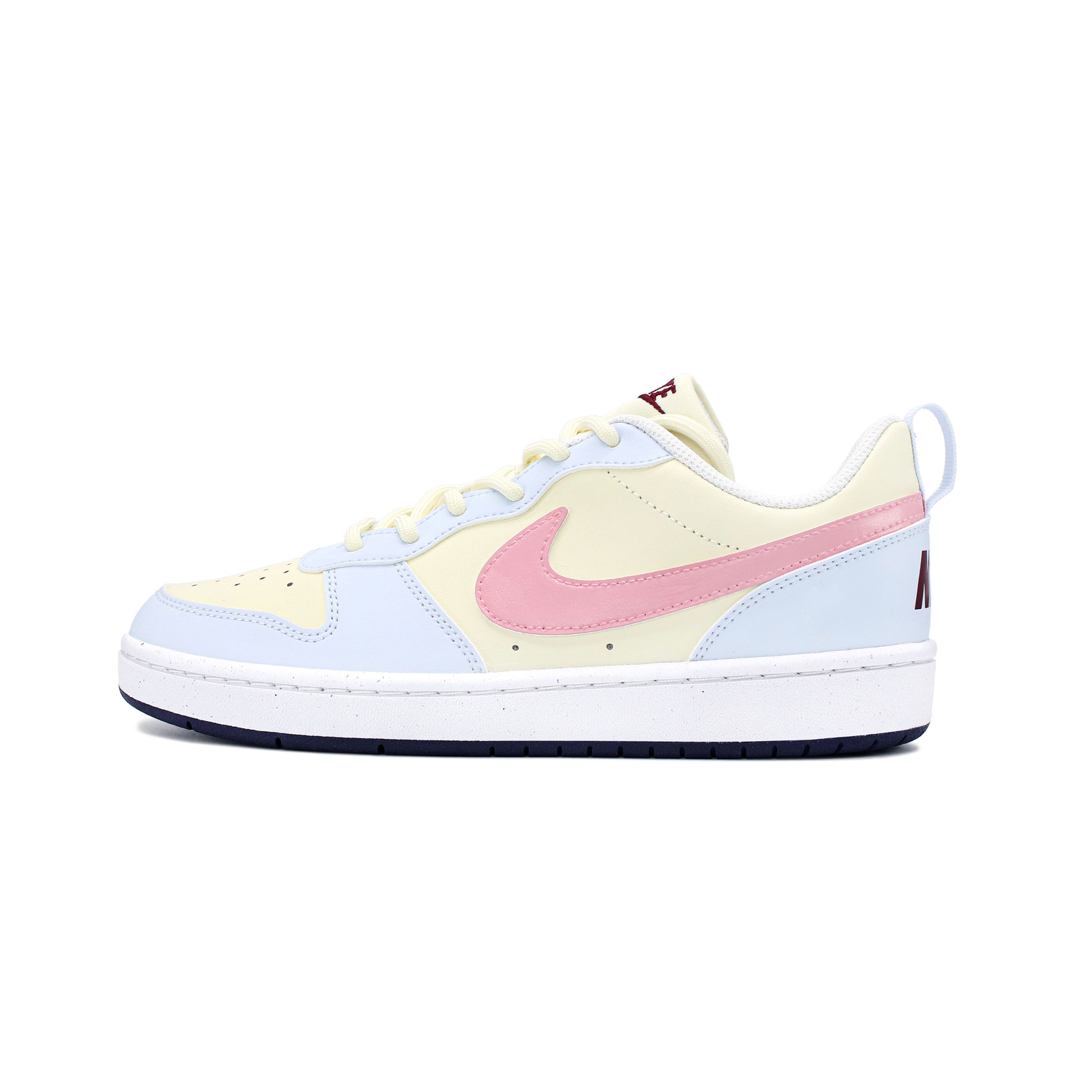 

Кроссовки для скейтбординга Court Borough Kids' Grade School Nike, желто-сине-розовые