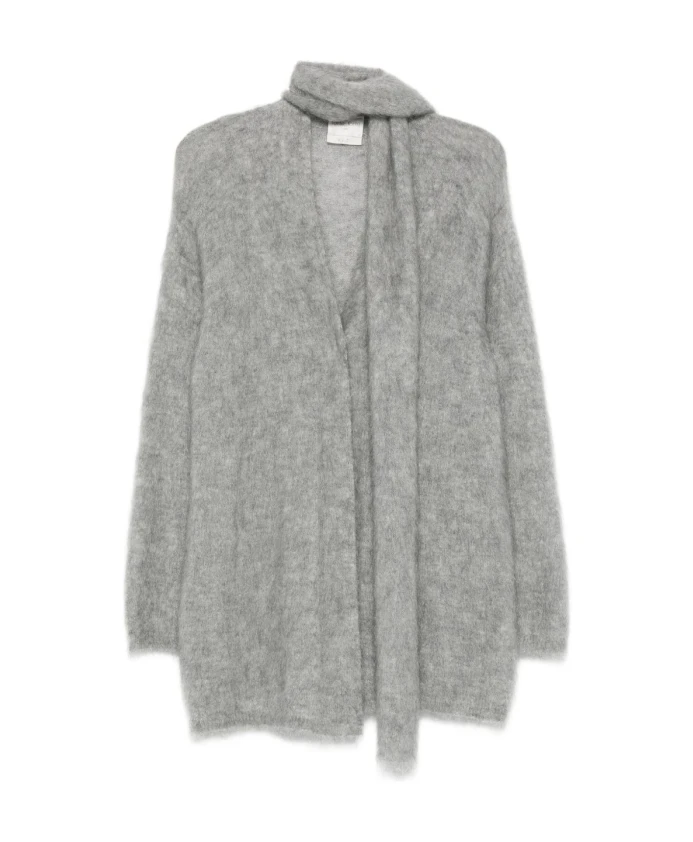 

Кардиган с отделкой в виде шарфа. Forte Forte, серый