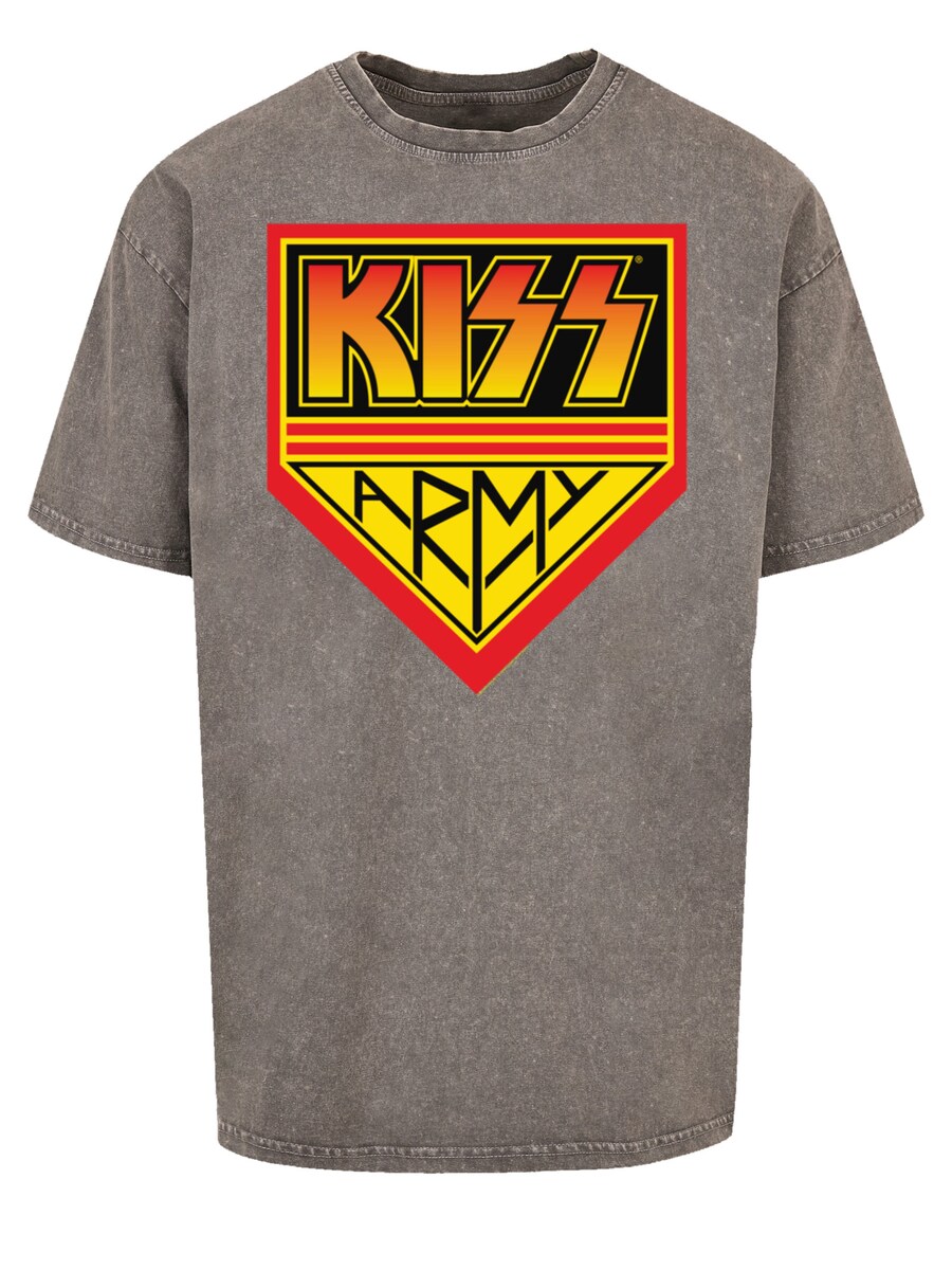 

Рубашка F4NT4STIC Kiss Rock Band, серый