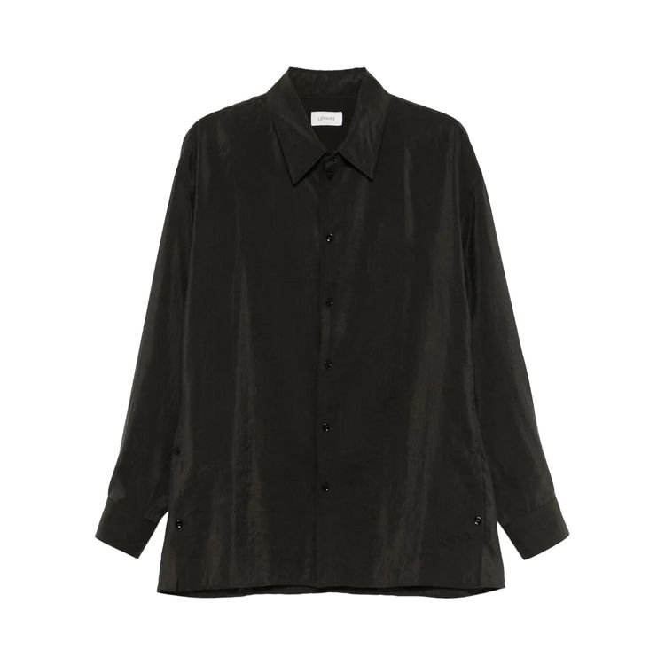 

Рубашка Lemaire Twisted Shirt 'Dark Espresso', черный