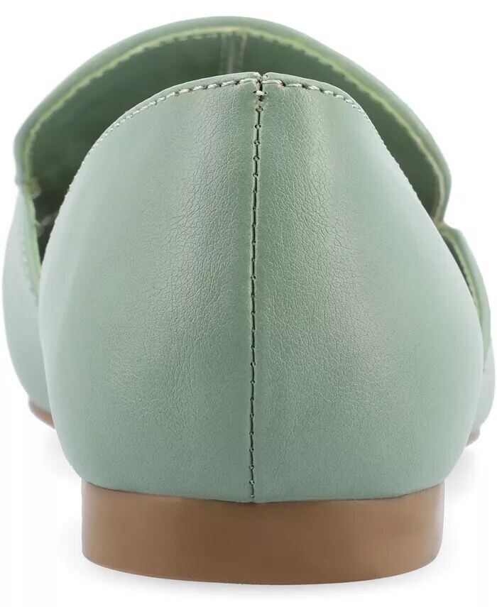 Женские мокасины Kennza Cut Out Slip On Journee Collection, зеленый — фото 3