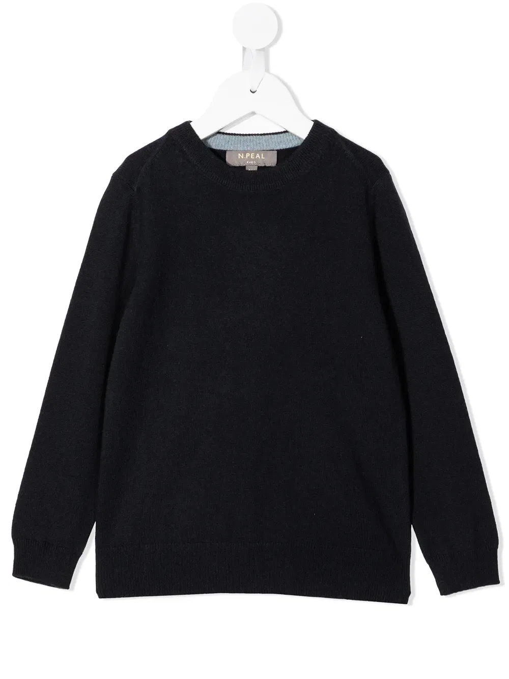 Толстовка из органического кашемира N.Peal Kids, черный