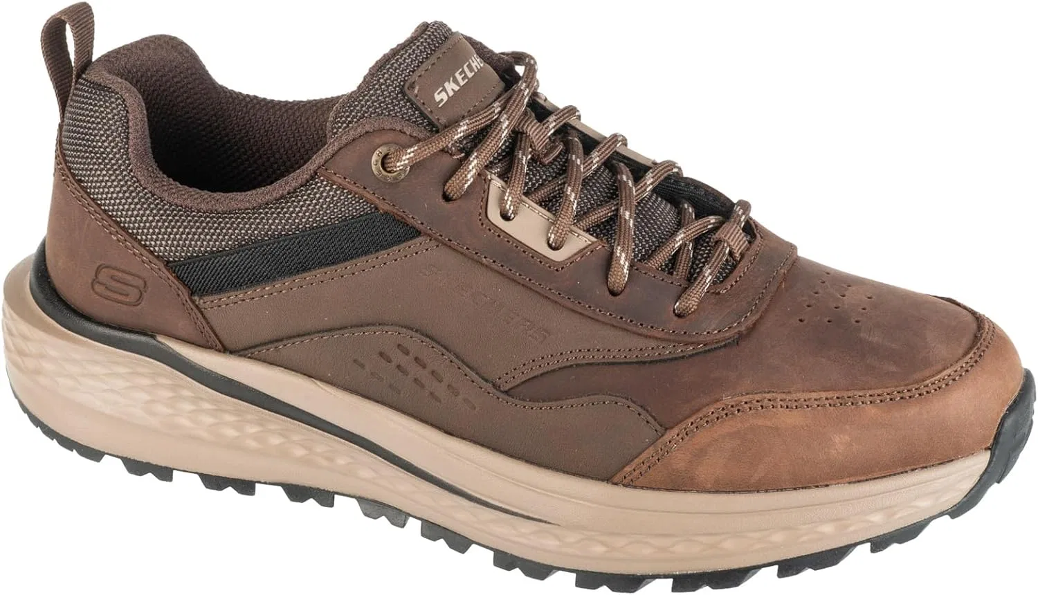 Мужские кроссовки Skechers USA Slade Ultra-Peralto Oxford, Cocoa Leather Synthetic — фото 2
