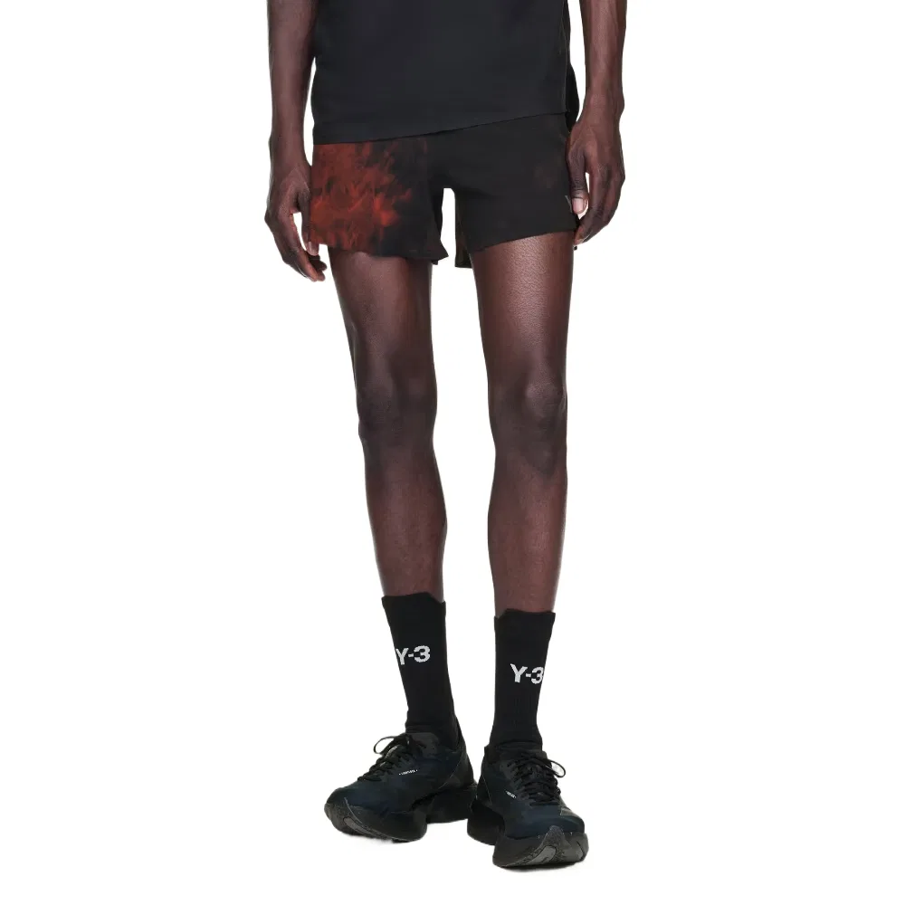 Шорты для бега Y 3 Aop Running Shorts Adidas, Black, Red — фото 3