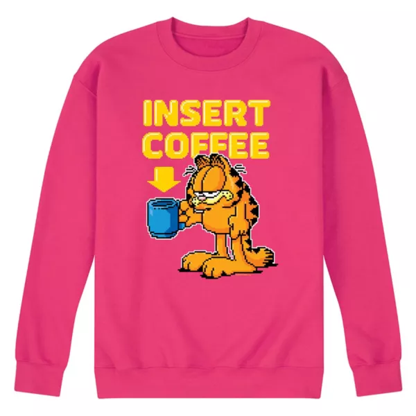 

Мужская флисовая толстовка Garfield Coffee Licensed Character, пурпурный