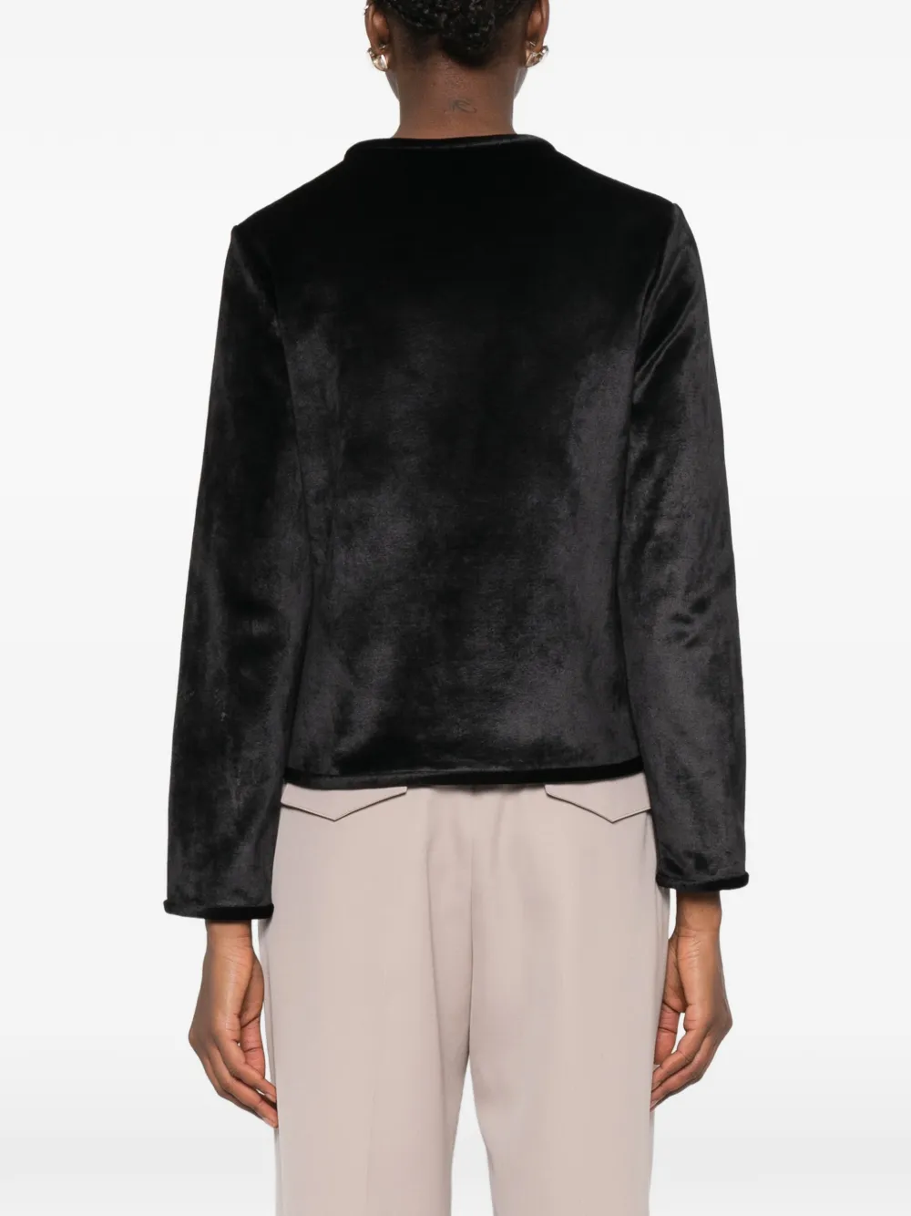 Вельветовая куртка на молнии Jil Sander, черный — фото 4