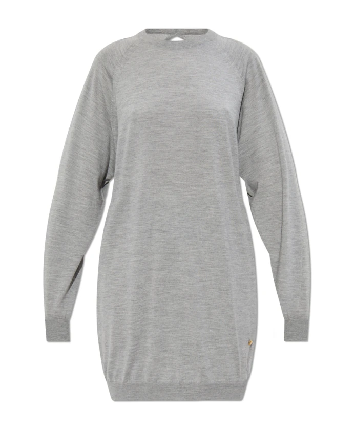 

Платье с открытой спиной Moschino, серый