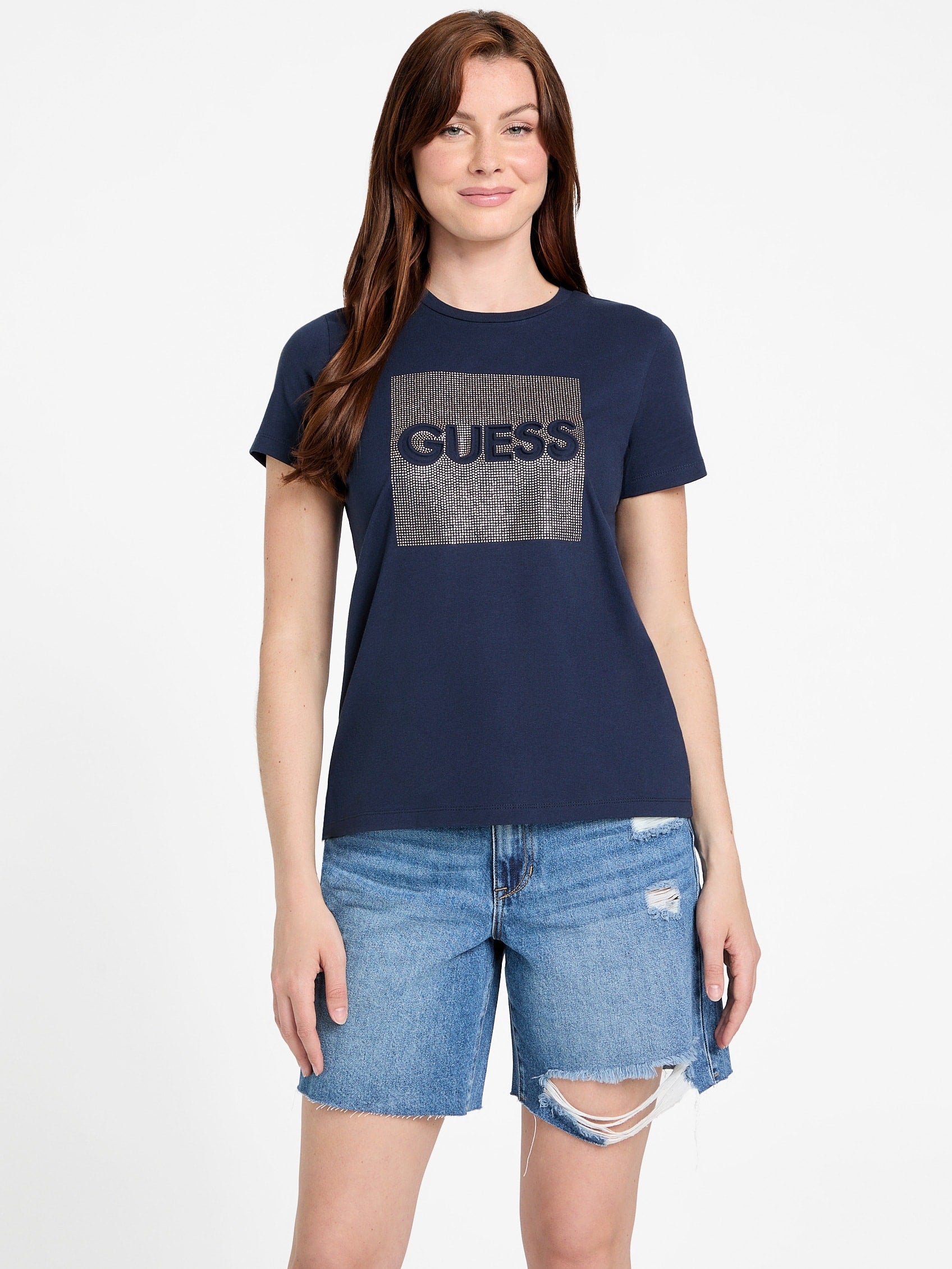 

Футболка Kika с логотипом Guess Factory, синий