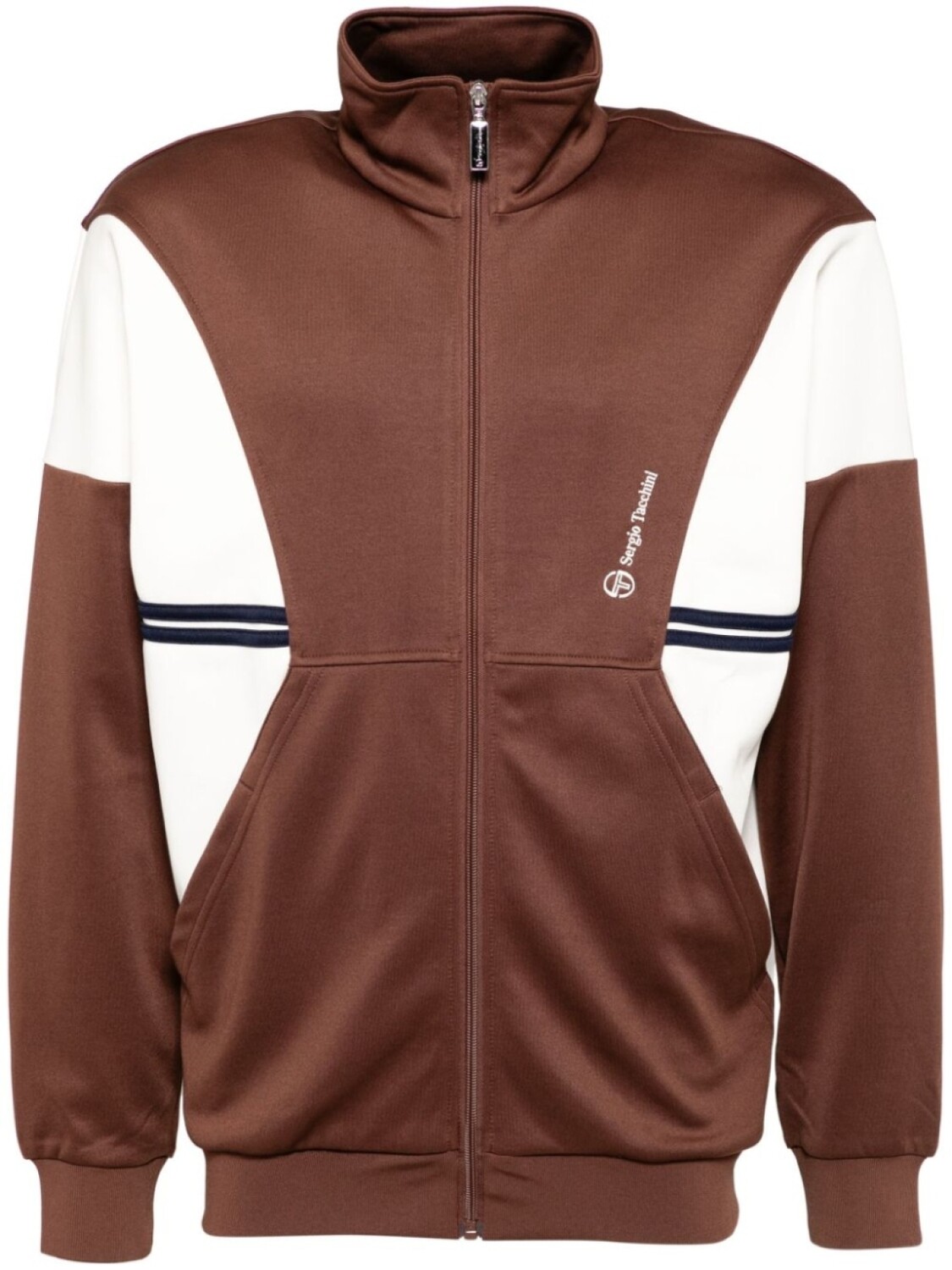 

Спортивная куртка с вышивкой Sergio Tacchini, коричневый