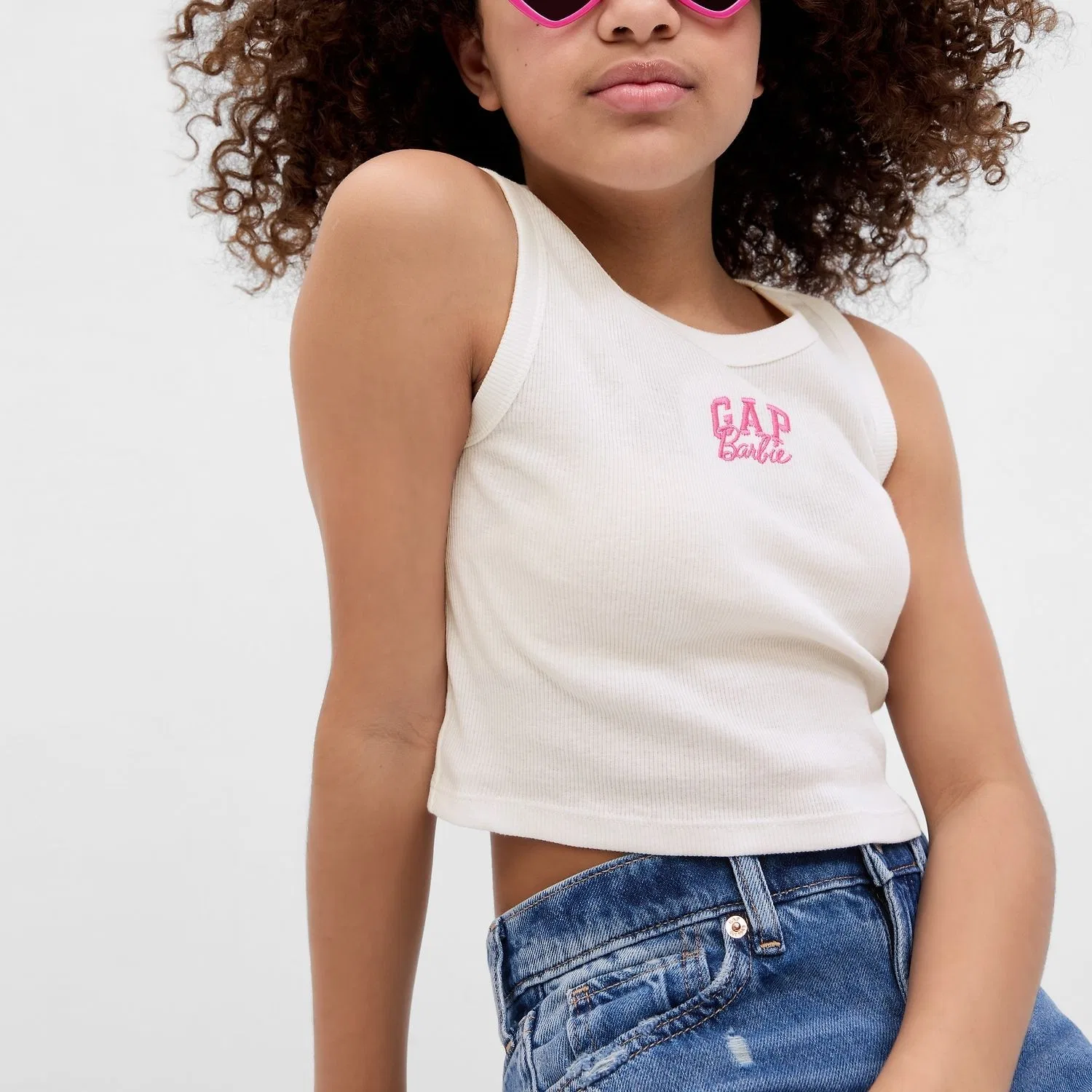 Майка GAP X SS23 белая детская — фото 4