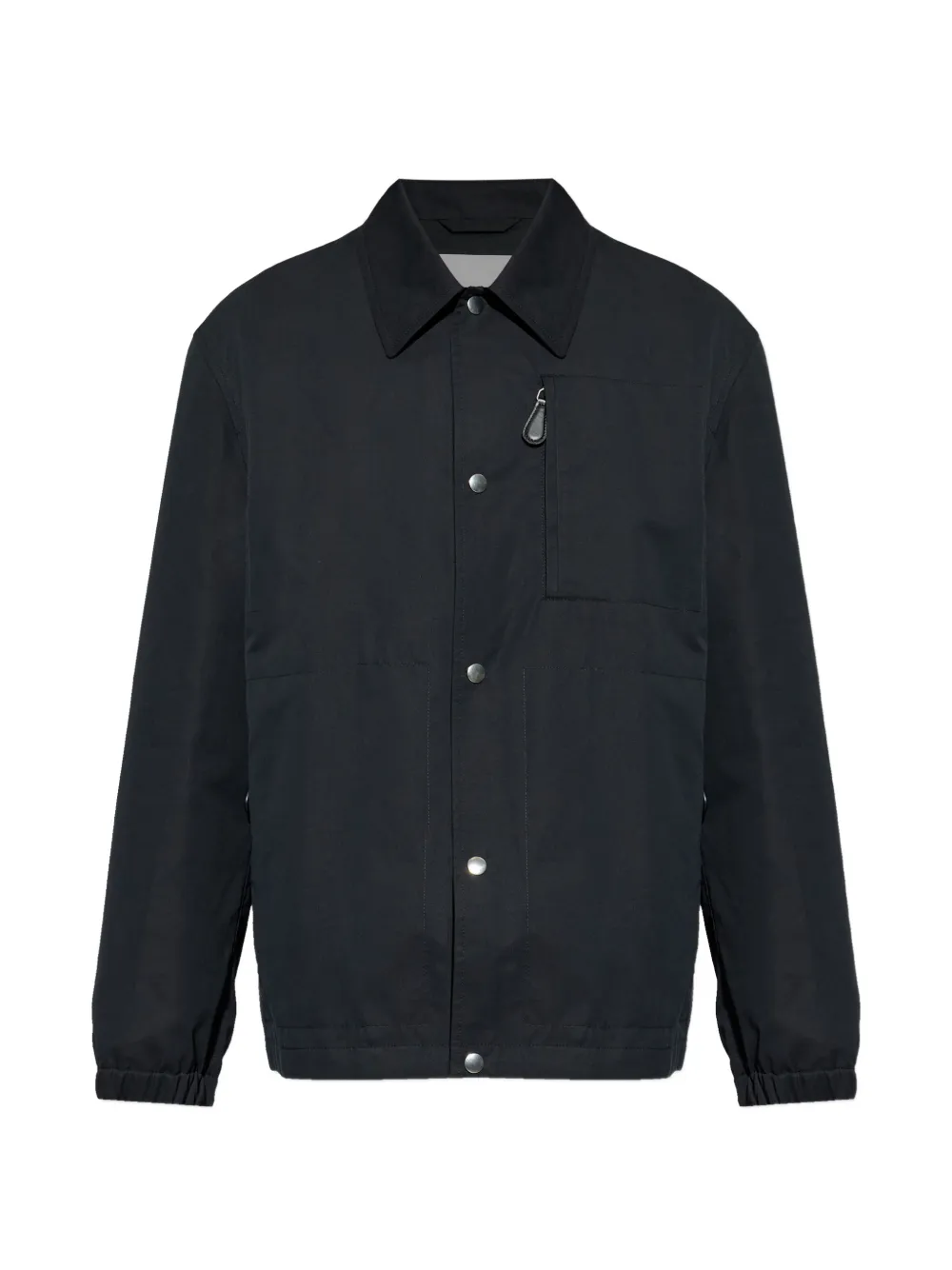 

Рубашка-овершот с карманом на молнии JIL SANDER, черный