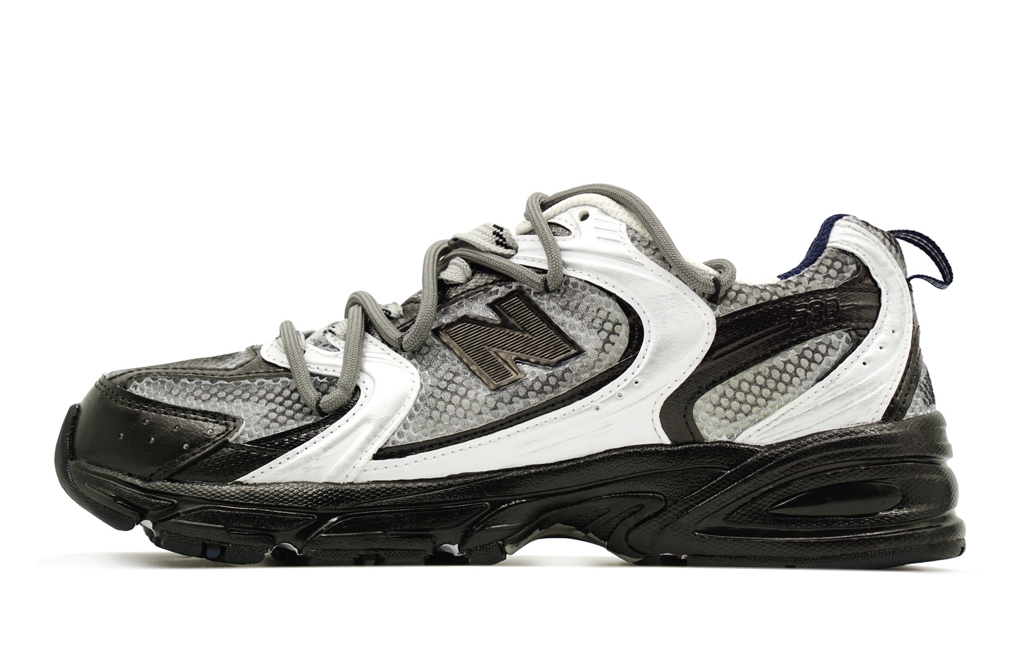 

Кроссовки NB 530 с амортизацией, устойчивые к истиранию, дышащие, низкие, для повседневной носки в городе и поездок на работу, унисекс New Balance, серебряный серый