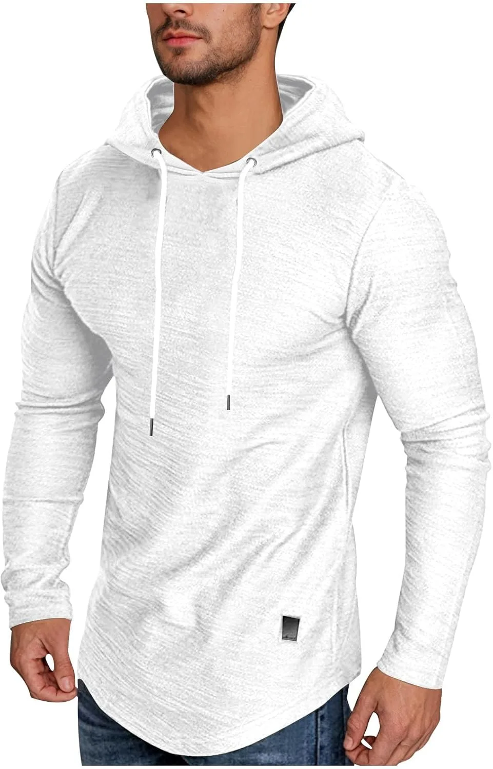 

Мужской худи с длинными рукавами Plus Size, спортивный пуловер