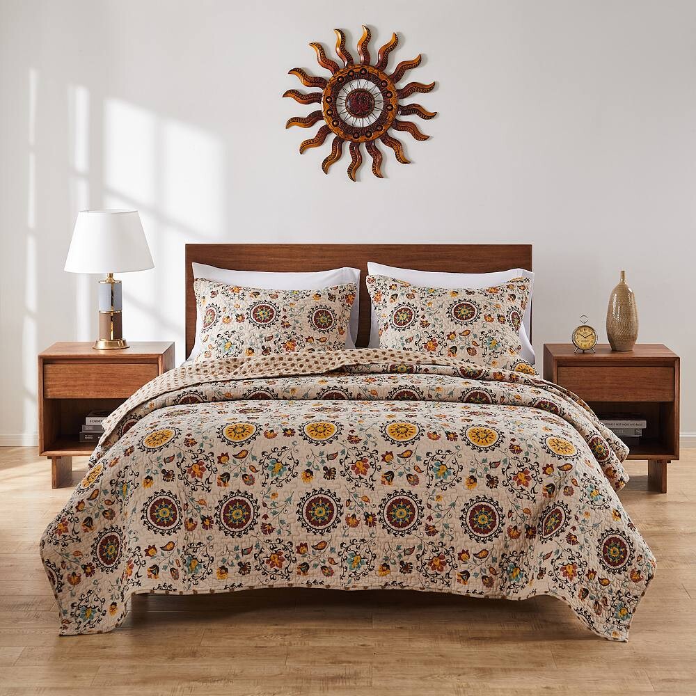 

Комплект двусторонних одеял Андорра Greenland Home Fashions, цвет Taupe