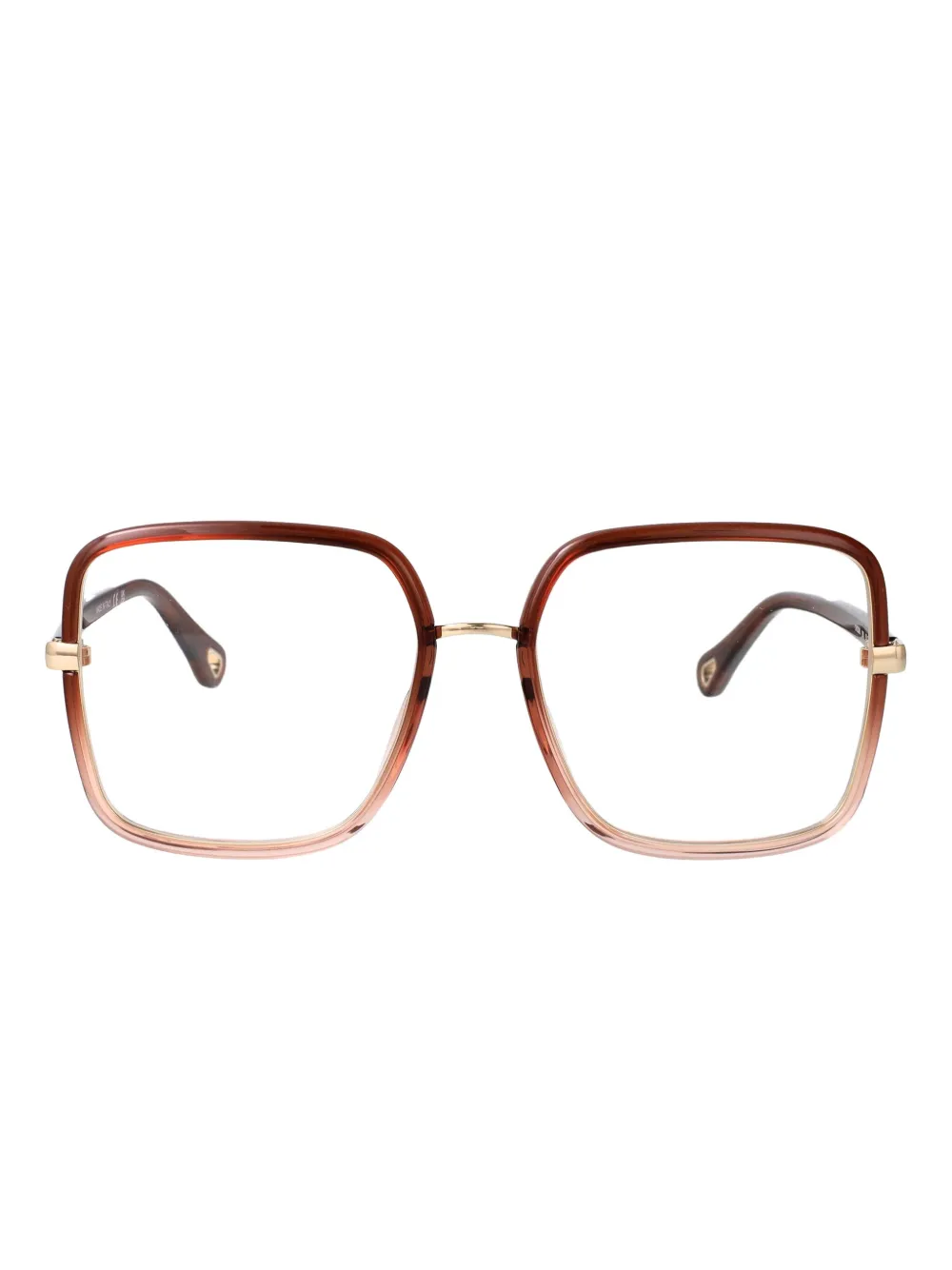 

Очки в квадратной оправе Chloé, коричневый