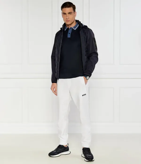 Поло Филлипсон 36 slim fit Boss, темно-синий — фото 2