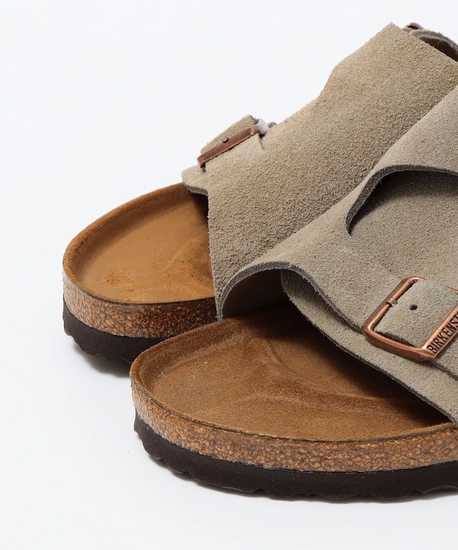 Мужские сандалии из замши Birkenstock Zurich бежевые — фото 3
