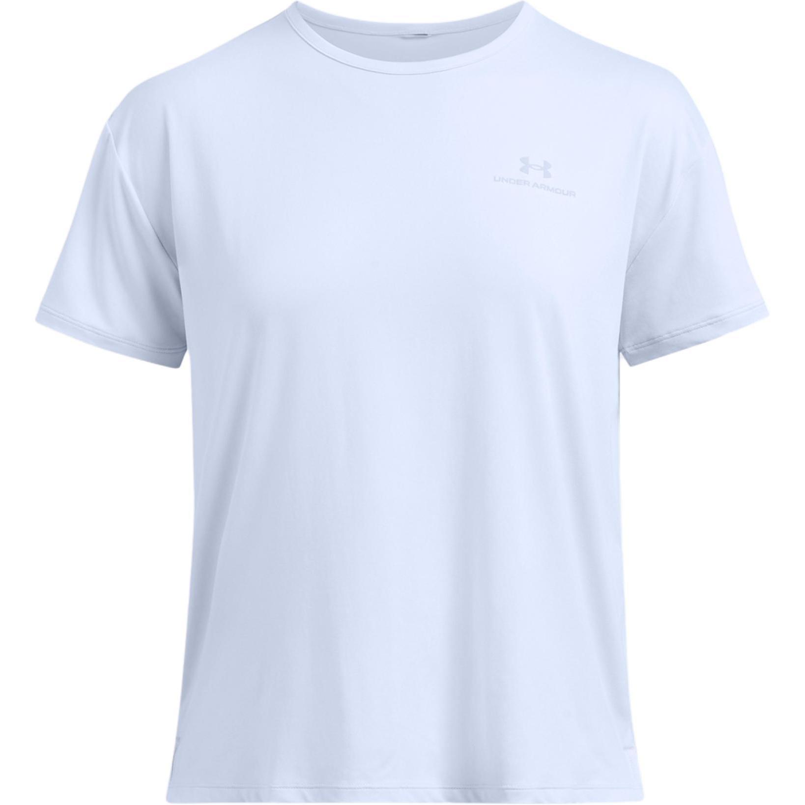 

Under Armour Футболка Vanish с заниженными плечами, женская, небесно-голубая