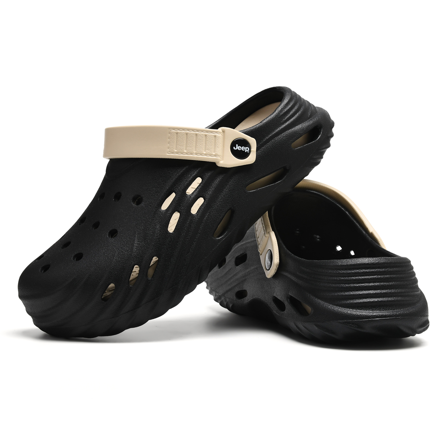 Jeep EVA Clogs Men's Black/Khaki — фото 4