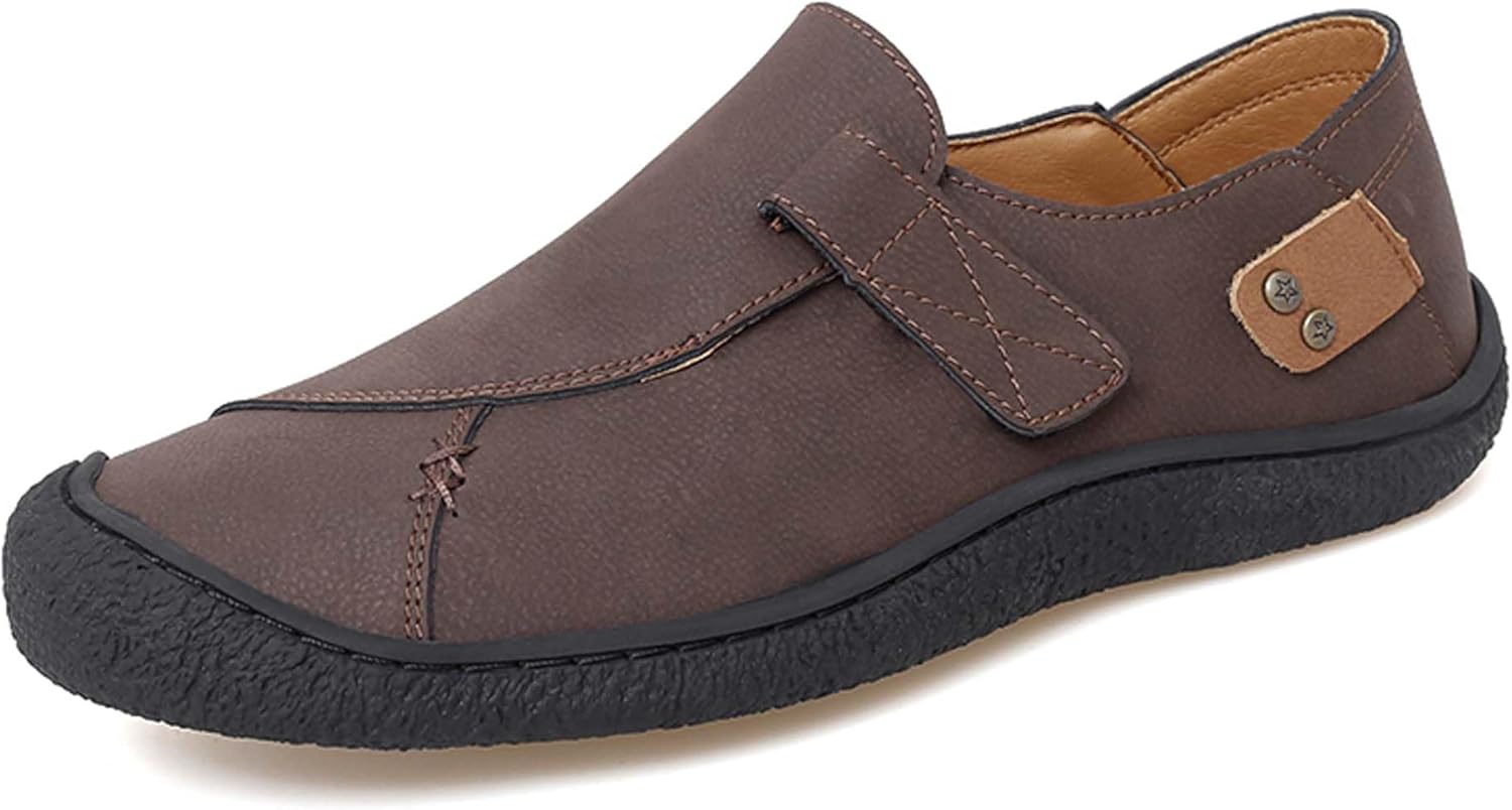 

Мужские повседневные туфли-лоферы, нескользящие, мягкие, для официального стиля и офиса, повседневные, для улицы и походов, кроссовки с поддержкой свода стопы Generic, Coffee