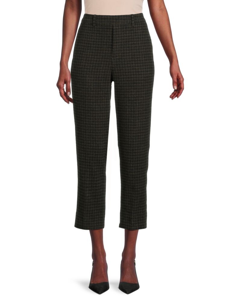 

Укороченные брюки в клетку Vince, цвет Grey Multicolor