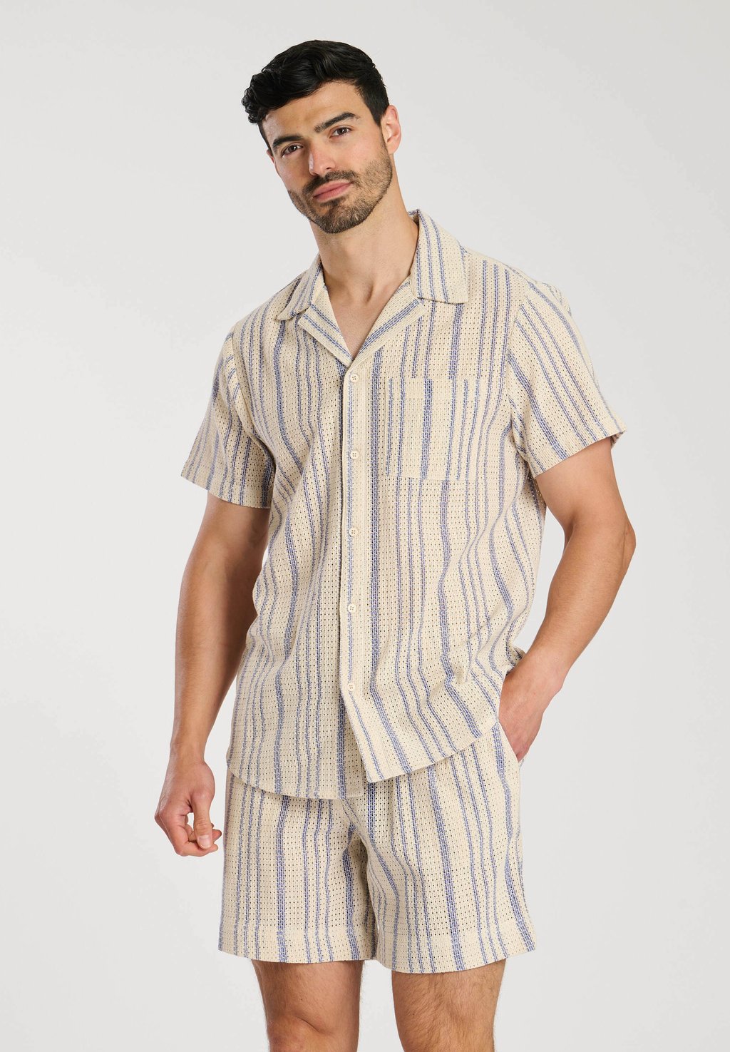 

Рубашка STRIPE SHORT SLEEVE South Beach, синий