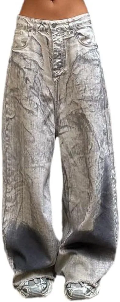 

Низкие камуфляжные карго-штаны для женщин baggy y2k Pooyikoi