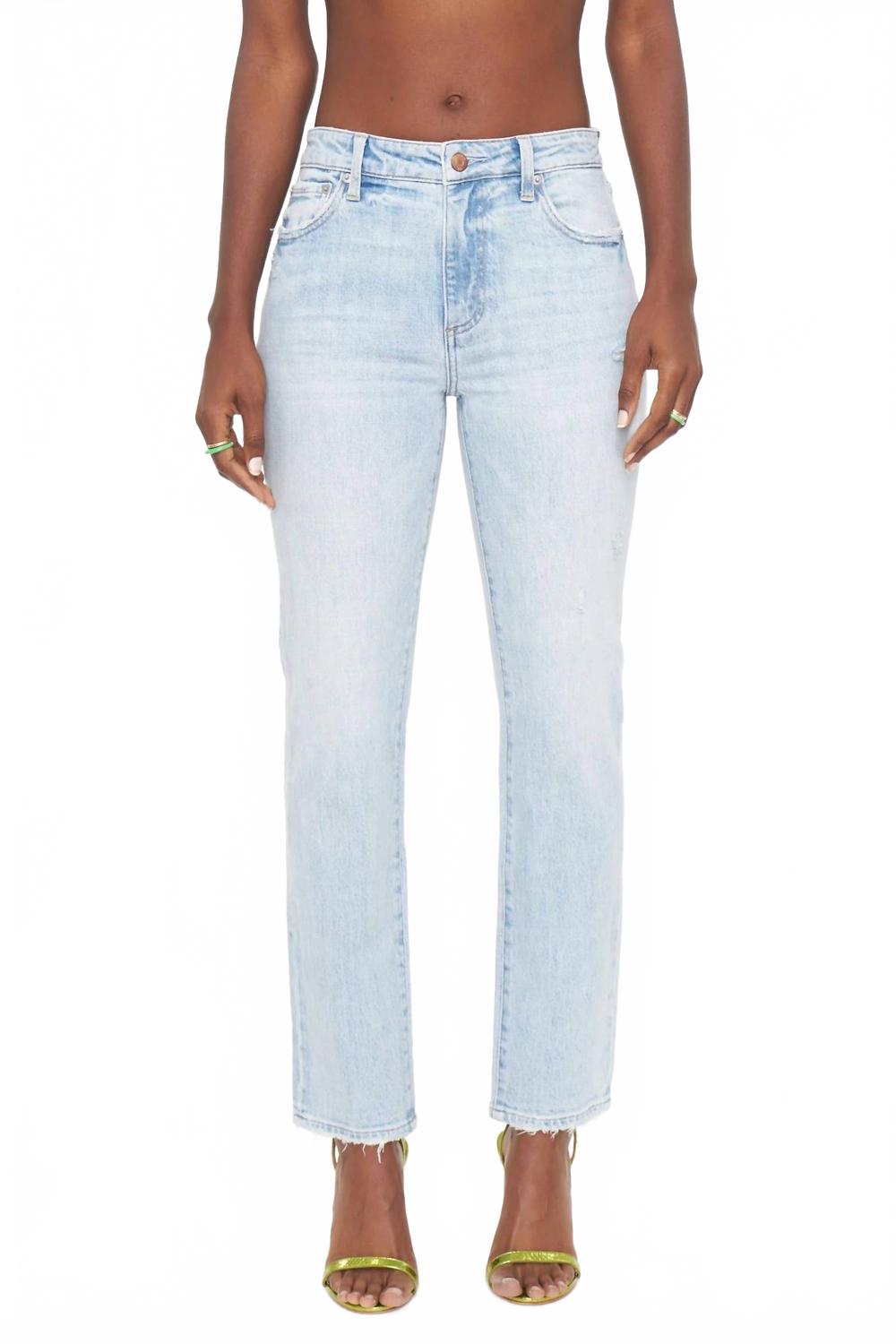 

Женские джинсы Монро с высокой посадкой и прямым кроем в цвете Нептун Винтаж PISTOLA, Neptune Vintage