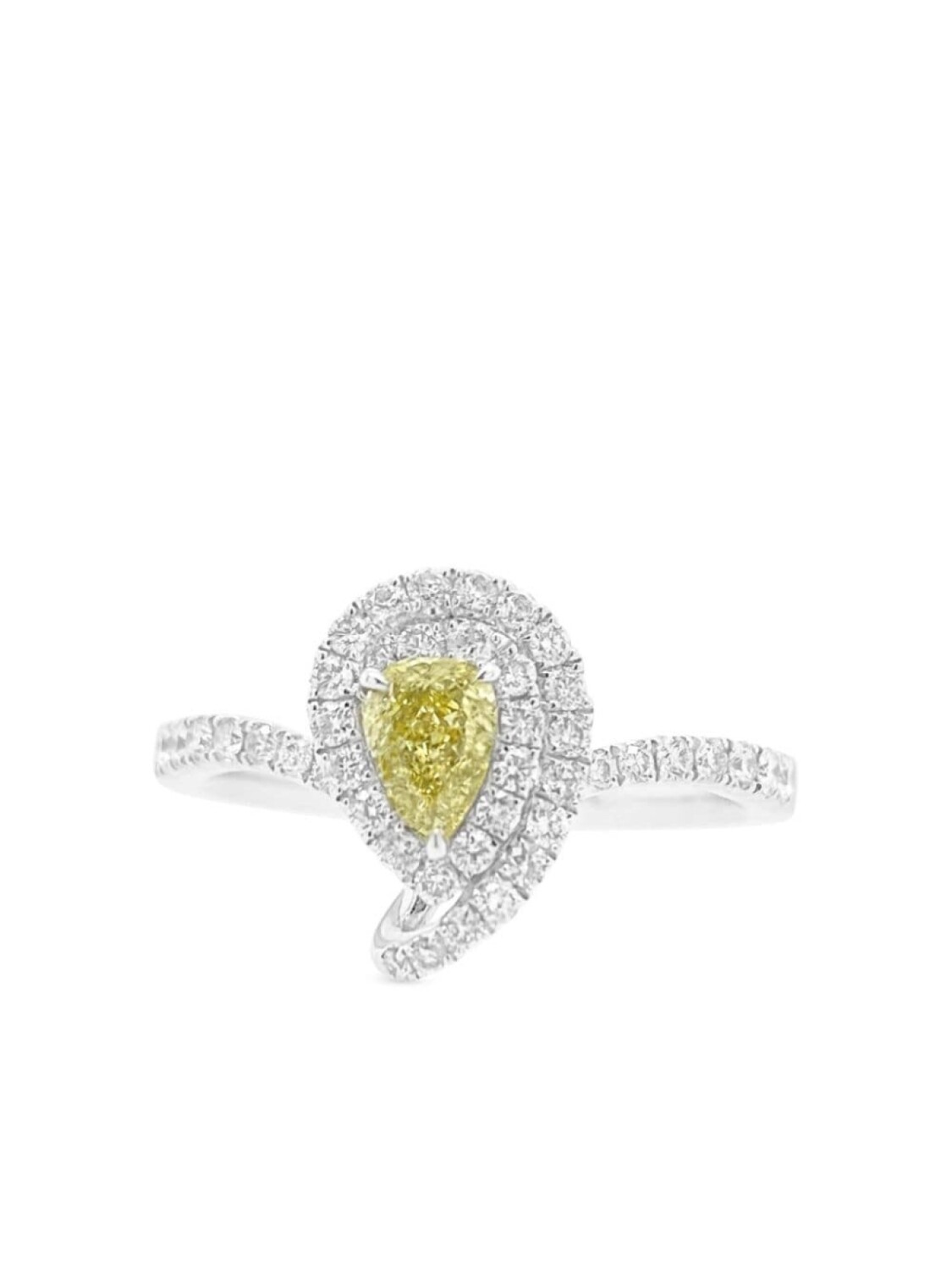 

Кольцо из желтого золота и платины с бриллиантами HYT Jewelry, серебряный