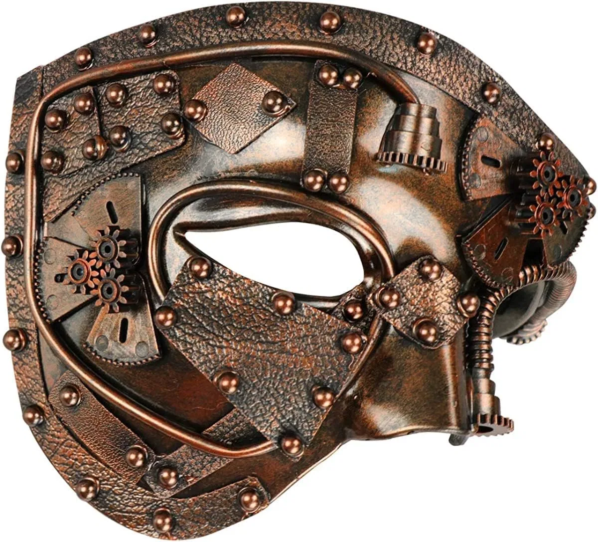 Маска для лица Ququji (Crank Set) — Masquerade механическая венецианская античная медь — фото 4