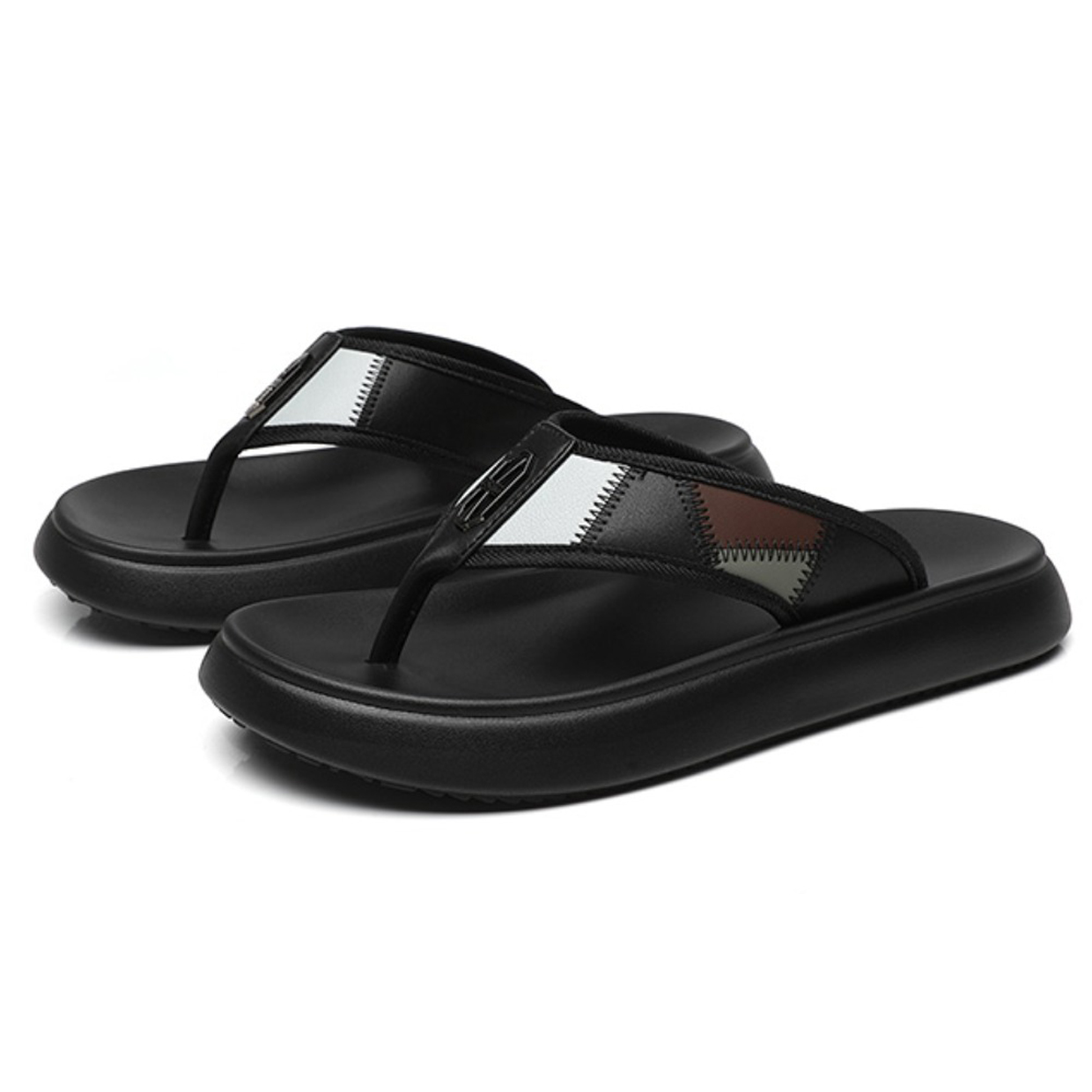 

ZUOSAISI Шлепанцы мужские черные